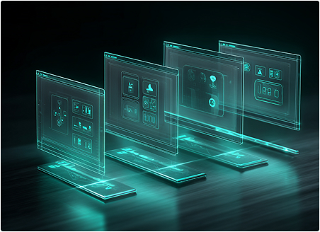 transparent monitor screens
