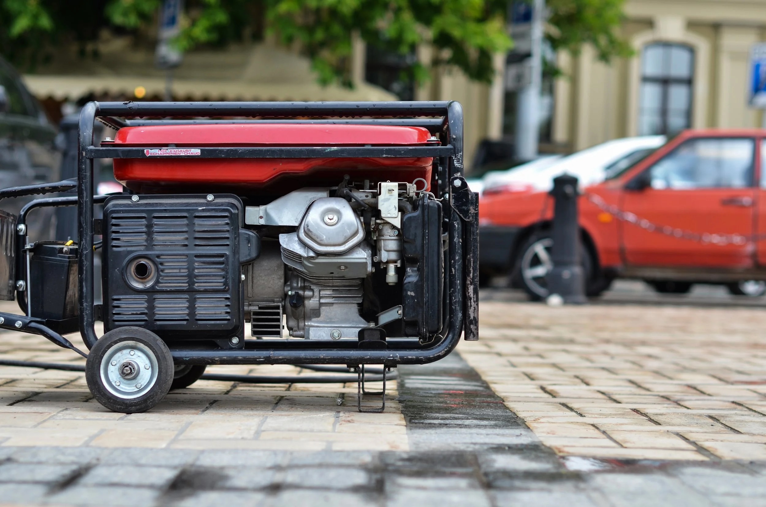 diesel electric generator outdoor