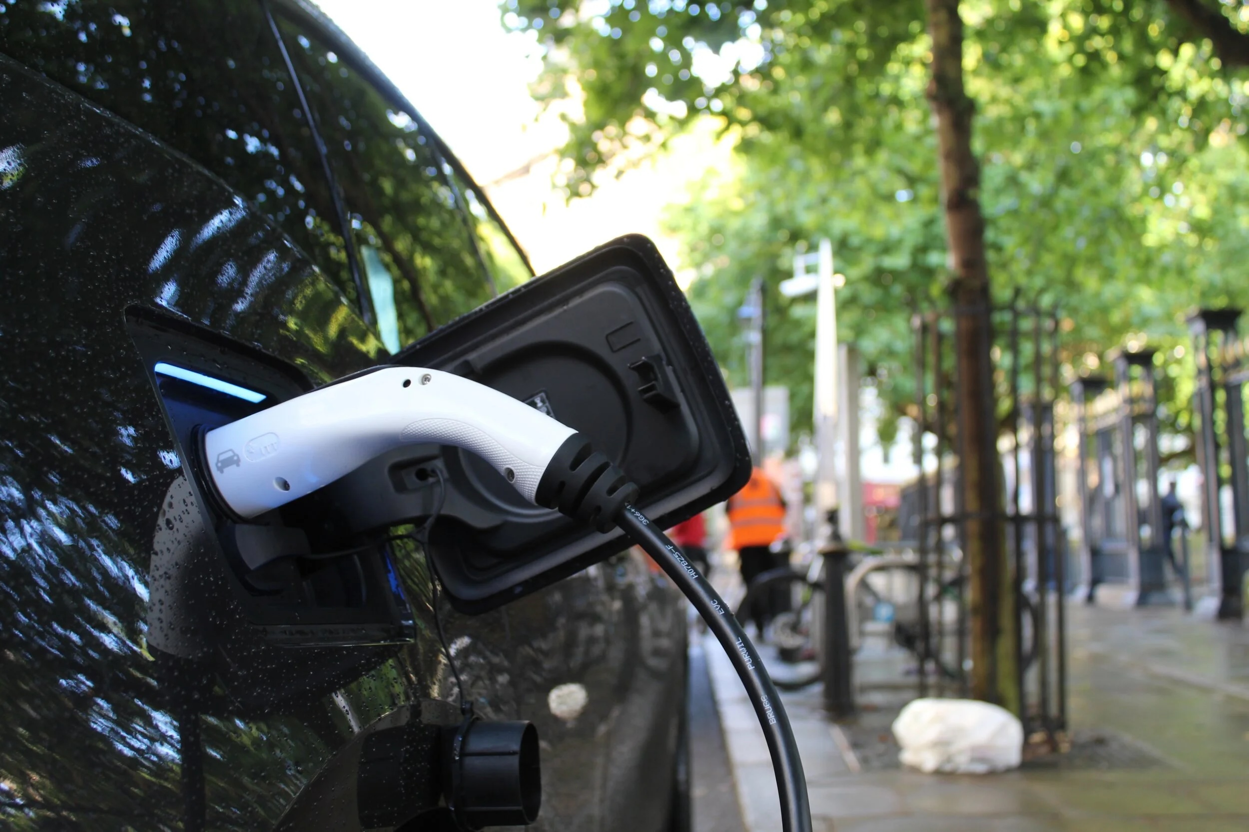 EV plug up close