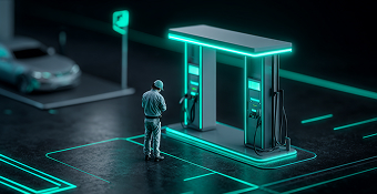 DC fast charger illustration